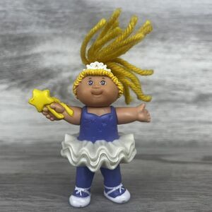 Vintage 1992 Cabbage Patch Kids Doll PVC Mini Figure Ballerina Purple Poseable